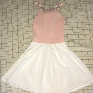 Beautiful pink and white dress